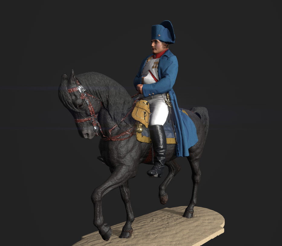 Only retopology and hand paint texture