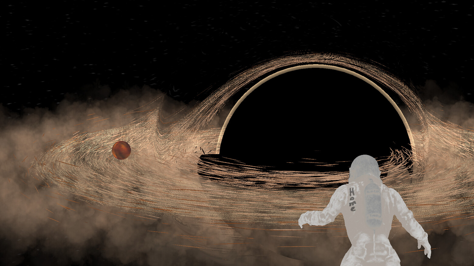 Interstellar black hole scene in unreal — project image 3